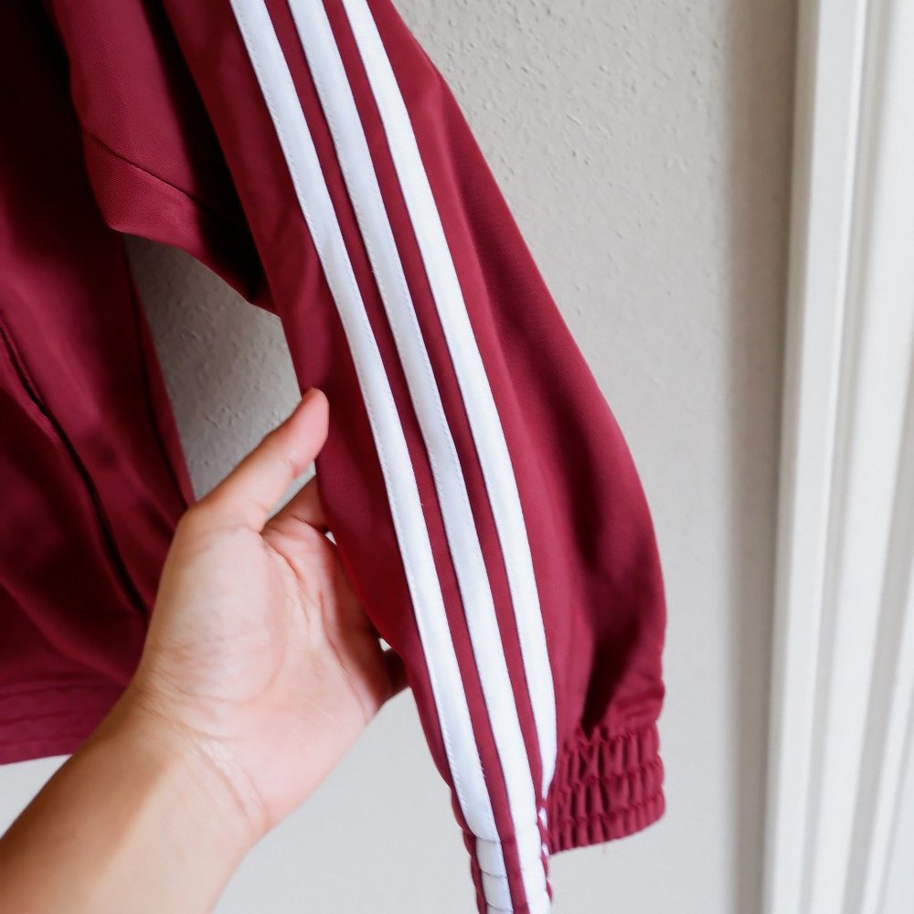 Men’s large dark red Adidas jacket - Picture 3 of 6